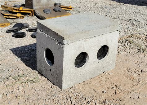 septic 4 outlet distribution box dimensions|precast septic distribution box.